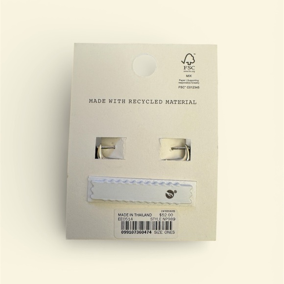 Madewell Silver Demi-Fine Earrings - Picture 2 of 2